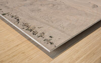 natural white thermal baths in pamukkale Wood print