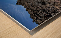 volcanic rocks on mount etna  Wood print