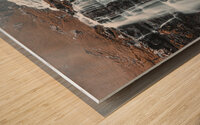 small waterfalls on the Faroe Islands. Wood print