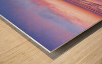 Sunrise at beach Wood print
