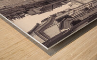Narrow street Wood print