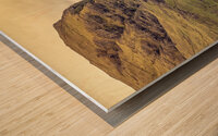 cliff view in faroe  Wood print