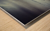 fish farm in faroe  Wood print