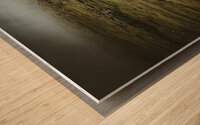 waterfall in faroe isllands  Wood print