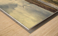 farm wind in faroe  Wood print