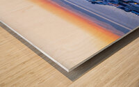 oia at sunset Wood print