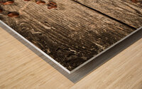 espresso and coffee grain Wood print