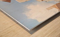 oai santorini view Wood print