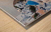 oai santorini view Wood print