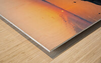 oia at sunset Wood print