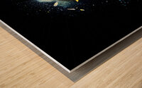 glass explosion Wood print