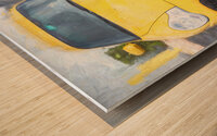 2003 Yellow Porsche 911 Turbo X100 14 Wood print
