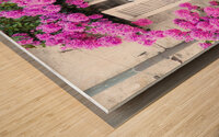 Blooming bouganville flower in summer season Wood print