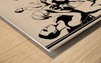 early 1900s 4 sport art Wood print