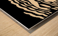 vintage swimming art abstract Wood print