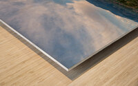 Evening Clouds Over Pikes Peak Wood print