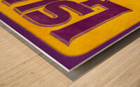 throwback lsu tigers mascot art Wood print