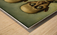 NO RELATION Wood print