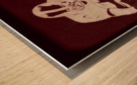 vintage aggies football art  Wood print