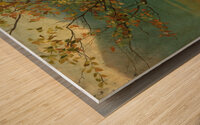 Autumnal tree in front of Wiesental Wood print