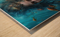 Beautiful Mermaid Princess Wood print