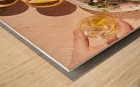 Microgreens salad Wood print