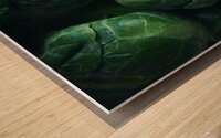 Brussels sprouts close up Wood print