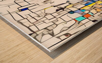 block shape signature Wood print