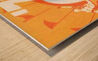1971 Football Gameday Art Wood print