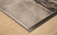 Stormy Skies At Red Rock Canyon Grayscale Wood print