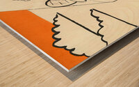 Oregon State Beaver Dancer Wood print