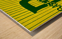 Vintage Baylor Baseball Art Wood print