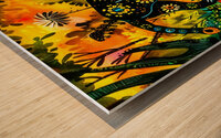 Serengeti Wild Cat 2 - Batik Panther Wood print