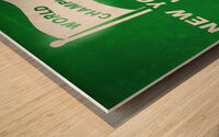 1969 New York Jets Cover Art Remix Wood print