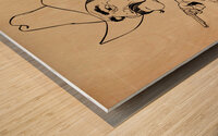 1970s Pistol Pete Art Wood print