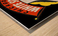 vintage chicago white sox art Wood print