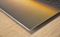 Tokyo city view at sunset Wood print