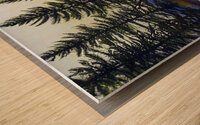 ALPINE MEADOW  SUNSET  P Wood print