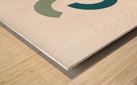 Minimalist Abstract Art Wood print