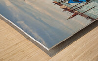 Mooring area for Gondolas Wood print