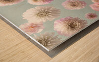 Dahlia Flowers Wood print