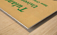 retro tulane throwback football art Wood print