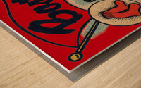 Vintage Boston Red Sox Art Remix Wood print