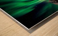 Northern Lights over Reine 2 Wood print