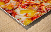 Delicious Pizza Wood print