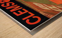 1971 Clemson Football Art Remix Wood print