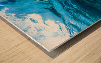 Bears Underwater Wood print