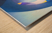 Blue Wave Wood print