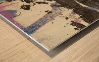 Colliding Thoughts  Wood print