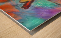 brushstroke celebration Wood print
